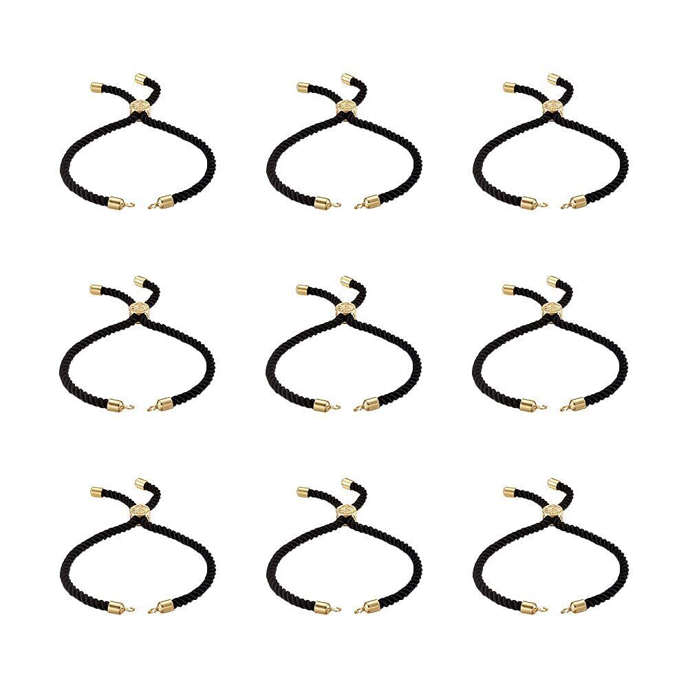 5441 Beadthoven 10 Strands Adjustable Nylon Slider Bracelet Making 9’’